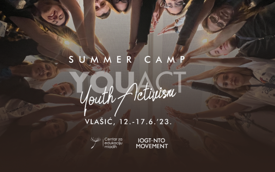 YOUth ACTivism Camp, za mlade uzrasta od 16 do 22 godine Vlašić od 12.06.2023. do 17.06.2023. godine.